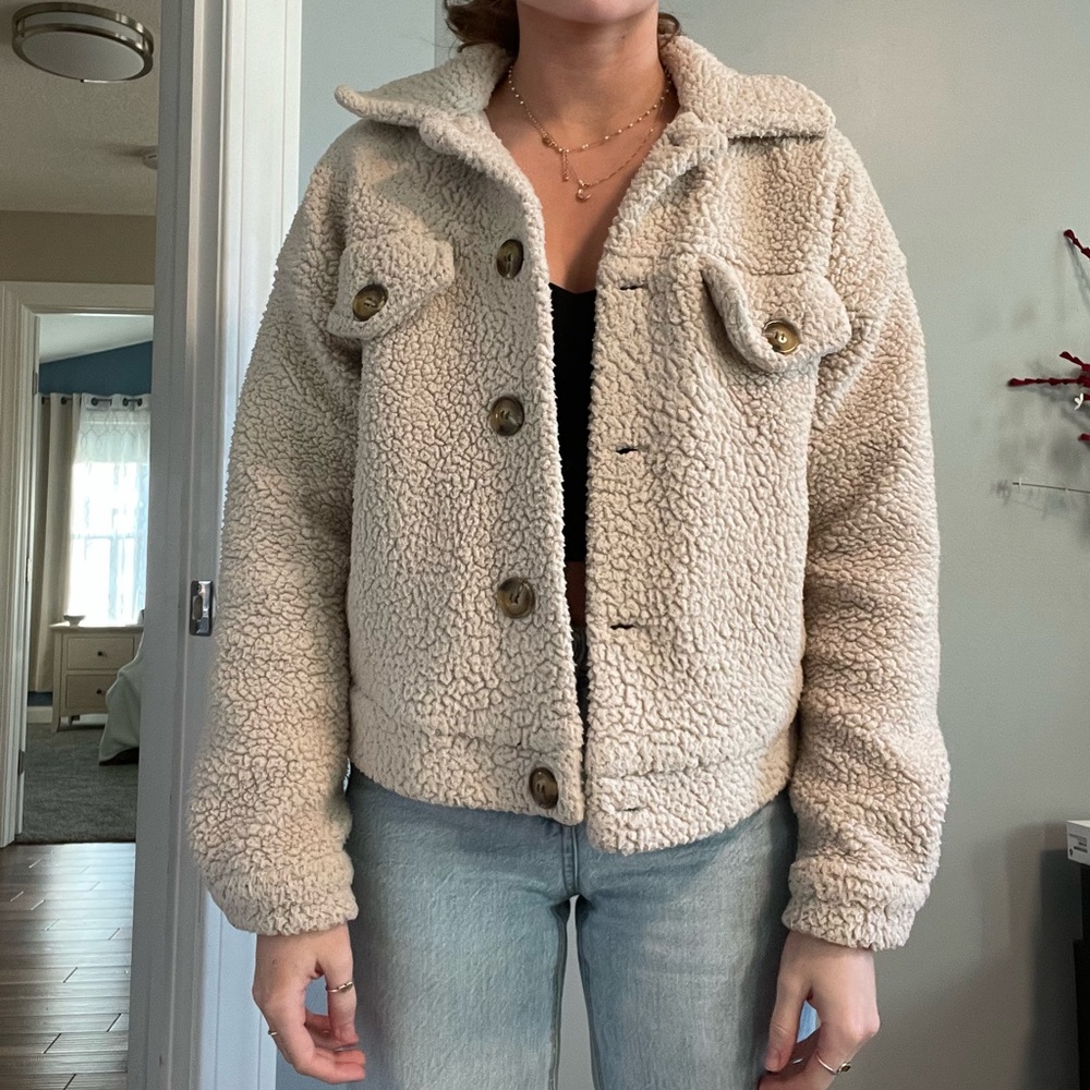 Sherpa Oatmeal Jacket